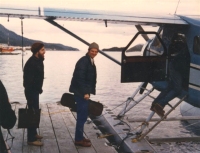 Micheal, Kevin & Joe boarding a seaplane during the Alaskan Tour. Photo courtesy of Joe Burke