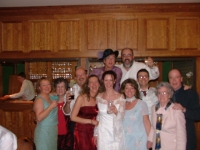 Family celebrations at cousin Niall's wedding to Ailbhe, 2004